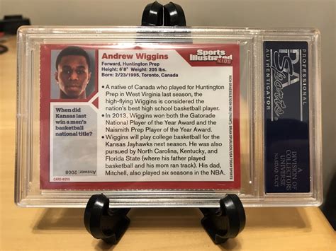 ANDREW WIGGINS ROOKIE 2013 S.I. FOR KIDS #255 GRADED PSA GEM MINT 10 ...