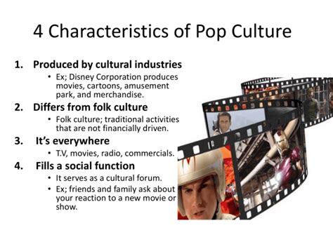 Four Characteristics of Pop Culture