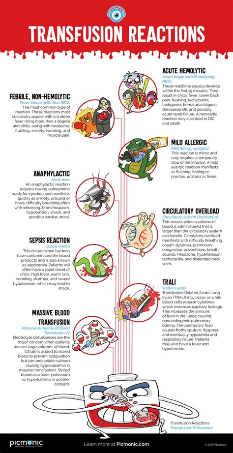 [Infographic] How to Study: Transfusion Reactions | Picmonic