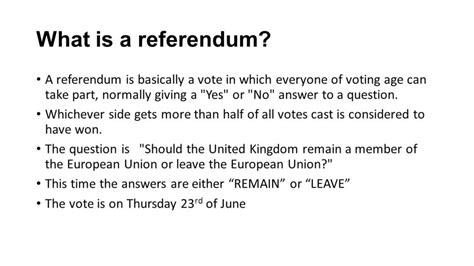 What is the Referendum? - Newz Square