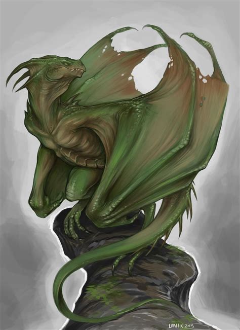 Green Wyvern by Childofdune | Wyvern, Dragon pictures, Fantasy dragons