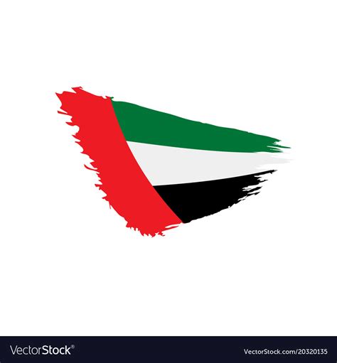 United arab emirates flag Royalty Free Vector Image