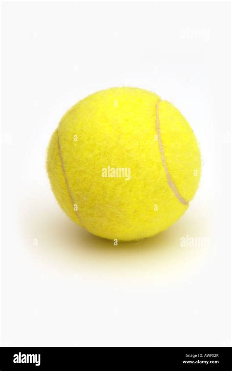 Tennis ball on white background Stock Photo - Alamy