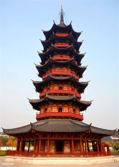 Download premium image of Ruiguang Ta (Pagoda), dating from the 3rd ...