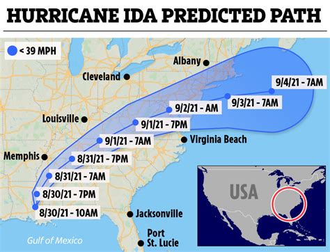 Hurricane Ida path tracker: Where is 2021 storm now? | The US Sun