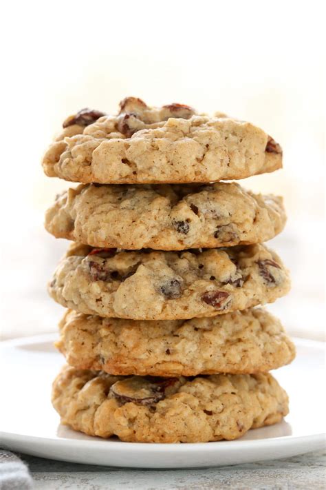 Soft and Chewy Oatmeal Raisin Cookies