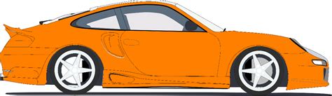 Orange Sports Car Clip Art at Clker.com - vector clip art online ...