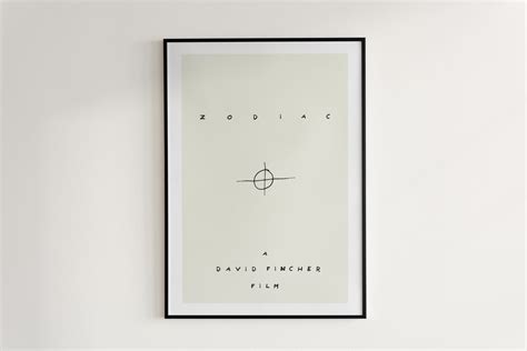 Zodiac Poster David Fincher Digital File Printable Wall Art American ...