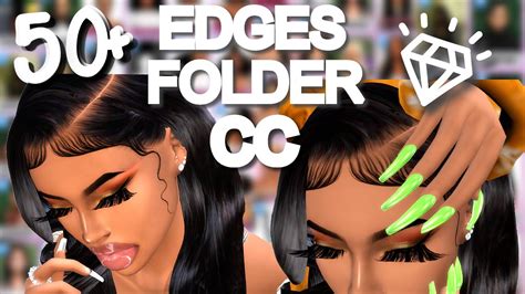 50+ EDGES/BABY HAIRS CC FOLDER DOWNLOAD | Urban CC | The Sims 4 - YouTube