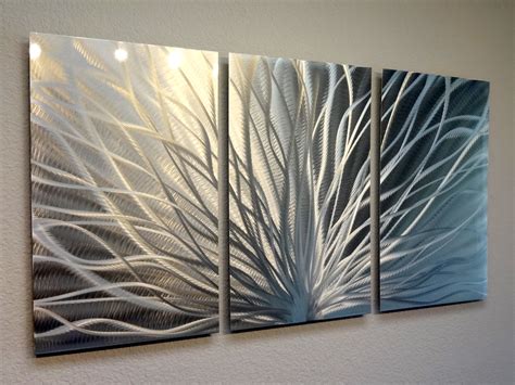 Radiance - 3 Panel Metal Wall Art Abstract Contemporary Modern Decor on Storenvy