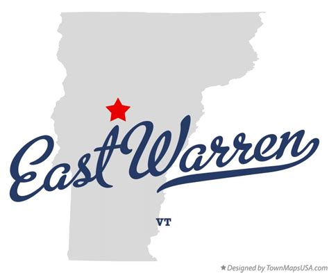 Map of East Warren, VT, Vermont