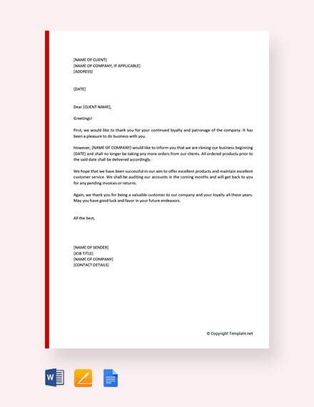 Letter Informing Client Of Staff Change For Your Needs - Letter Template Collection