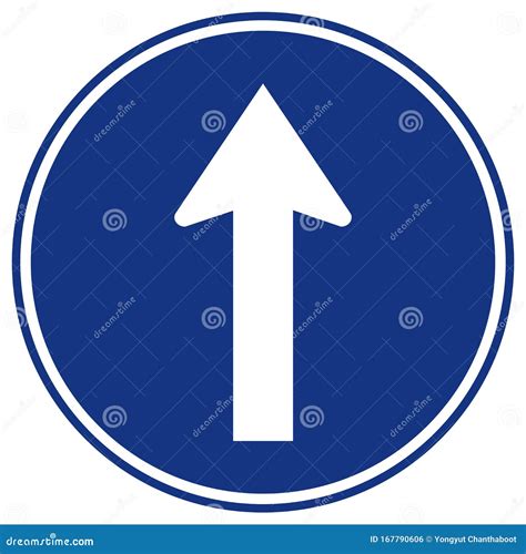 Go Straight Traffic Sign Royalty-Free Stock Photo | CartoonDealer.com ...