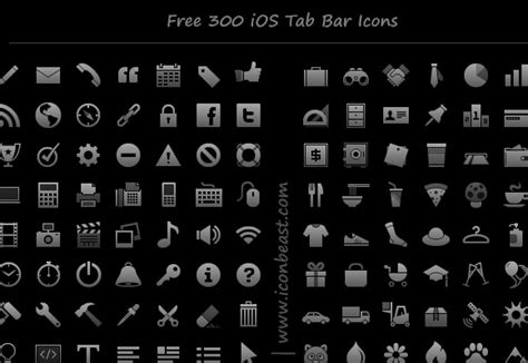 300 Free PNG Icons and Symbols for iPhone and iPad Apps - Freebiesbug