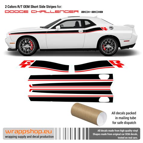 RT 2 colors Short side stripes DODGE Challenger 2011 - 2015 | eBay