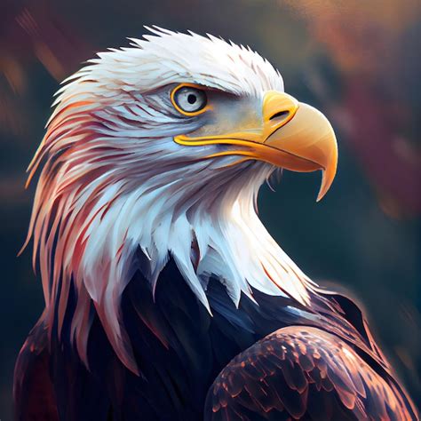 Premium AI Image | Bald Eagle 3d rendering Computer digital drawing style