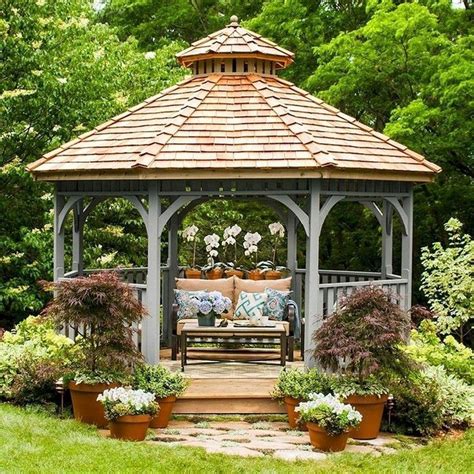 42 Beautiful Backyard Gazebo Design | Backyard gazebo, Wooden gazebo ...