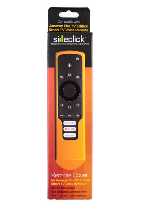 Remote Cover - for Amazon Fire TV Edition Smart TV Voice Remote – Sideclick