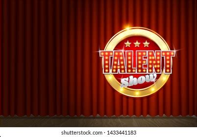 Talent Show Poster Template Theatrical Scene Stock Illustration ...