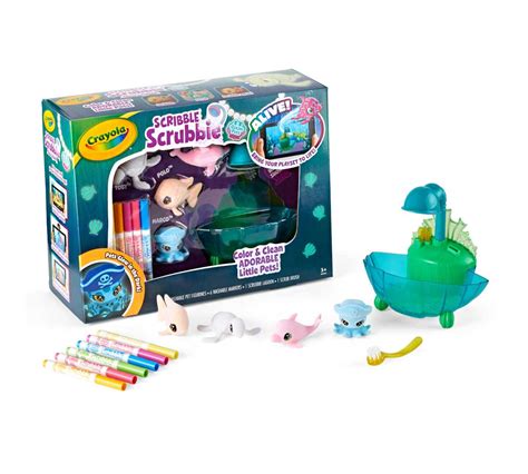 Glow Lagoon Scribble Scrubbie Pets Playset | Crayola.com | Crayola