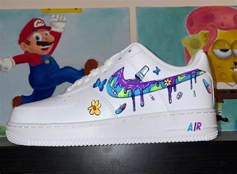 Custom Nike Air Force 1 Shoes Juicewrld | eBay