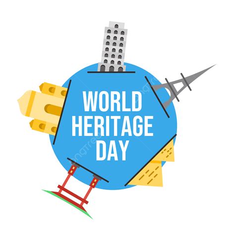 World Heritage Vector PNG Images, World Heritage Day Illustration With Transparent Background ...