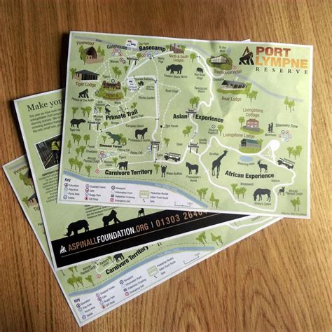 Wildlife Reserve Visitor Map - Port Lympne - Bek Cruddace Illustration