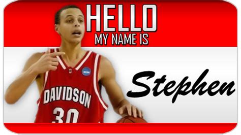 2009 NBA Draft Coverage: Hello, My Name Is Stephen Curry - Welcome to ...