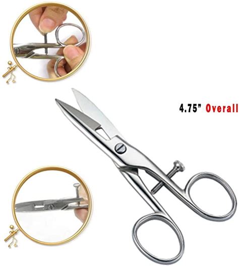 Amazon.com : 4.75" Buttonhole Scissors Stainless Steel : Arts, Crafts Sewing | Scissors ...