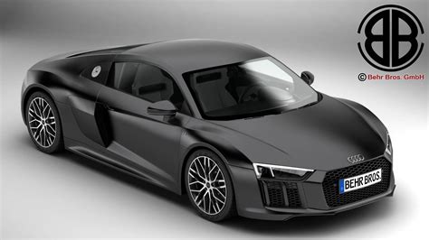 Audi R8 V10 2016 3D Model - FlatPyramid