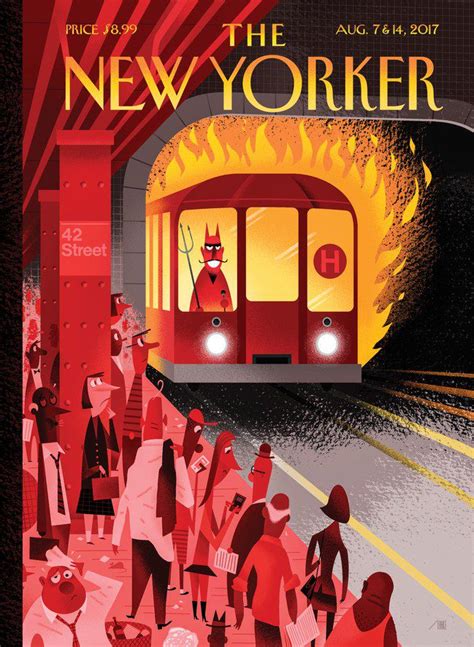 This week’s New Yorker cover perfectly renders NYC’s summer of transit hell - Curbed NY