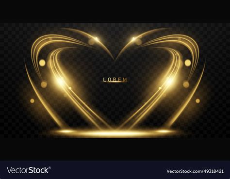 Elegant abstract light line effect design Vector Image