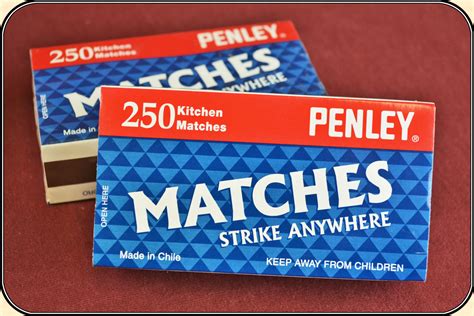 Vintage style Strike Anywhere Matches