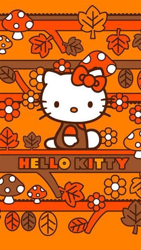 Some cute Autumn wallpapers : r/HelloKitty