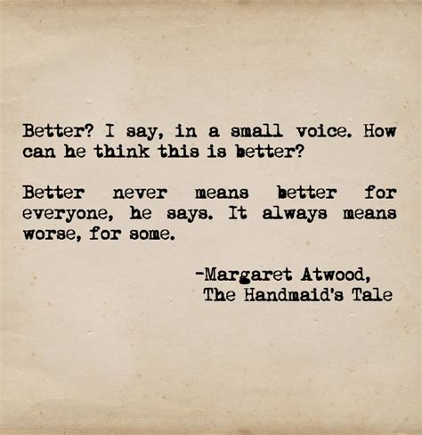 Excerpted from: "The Handmaid's Tale" by: Margaret Atwood | Favorite ...