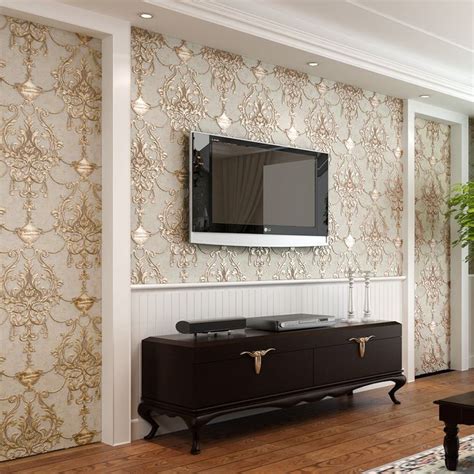 Luxury European Wallpaper Designs for Living Room