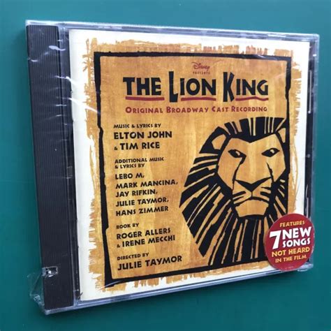 ELTON JOHN LION KING Broadway Cast Soundtrack CD Mark Mancina Hans ...