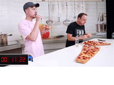 MrBeast world's largest pizza slice | Popular YouTuber eats world's largest pizza slice while ...