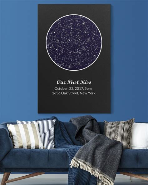 Valentine's day gifts, Custom Celestial Map, Celestial Sky Print Celestial Map Poster, Wedding ...