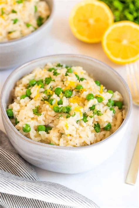 Instant Pot Risotto Recipe with Peas - Dessert for Two