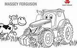 Massey Ferguson Tractor Coloring Pages Sketch Page sketch template