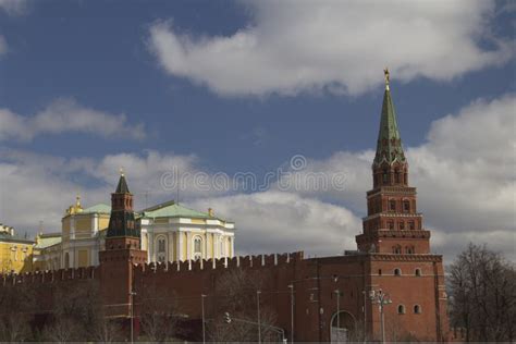 Towers and Walls of the Moscow Kremlin Stock Image - Image of city ...