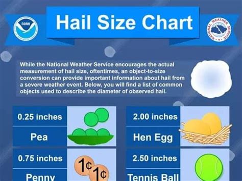 Hail Size Chart - Greenbushfarm.com