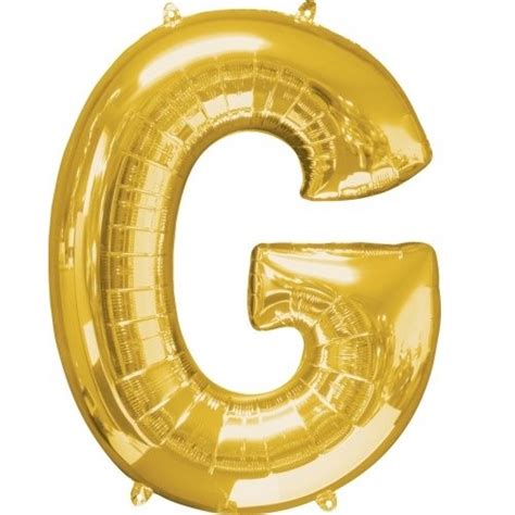 Giant Gold Foil Letter H Balloon - Party Experts