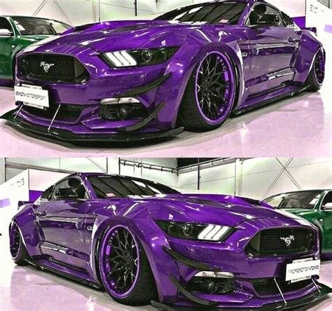 Purple Widebody Mustang GT 5.0 with Chrome Wheels