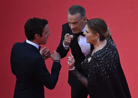 Tom Hanks, wife Rita seemingly scold man at Cannes movie premiere