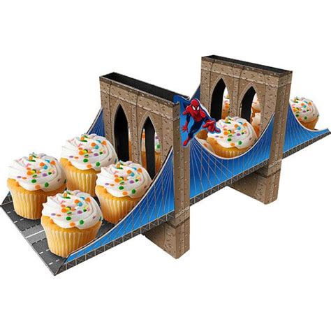 Spiderman Cupcake Stand (Each) | Spiderman birthday, Spiderman party ...