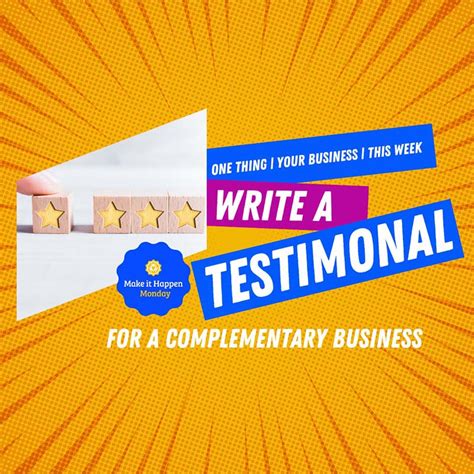 Write a Testimonial for a Complementary Business - Be More Business