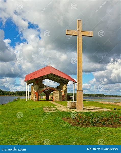 Island with Church. stock image. Image of outside, footpath - 44212719