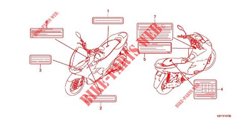 CAUTION LABEL (1) for Honda PCX 150 2018 # HONDA Motorcycles & ATVS ...